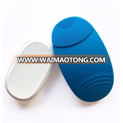 Cordless Silicone Vibration Facial Cleaner Brush