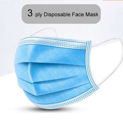 3 ply medical surgical face mask Medical Disposable Non-woven Disposable Face Mask