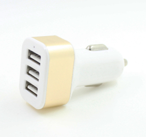 Portable Triple USB Car Charger Adapter with 5V 5.2A