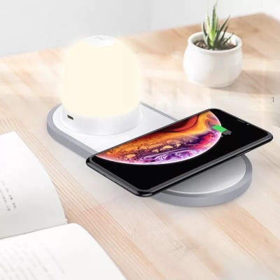 SIROKA-10W fast wireless charger with LED night light magnetic night light can be separated